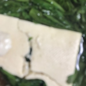 白菜と春菊の肉豆腐